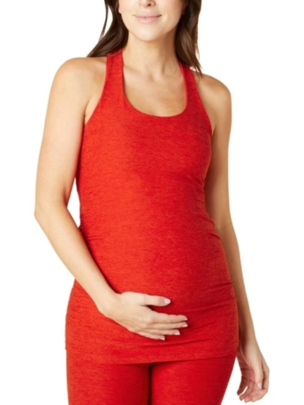 Beyond the Bump Beyond Yoga Spacedye Bases Covered Maternity Racerback Tank Top